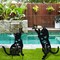 Metal Cat Decor for Outside - 2 Pack Garden Stakes Decorative